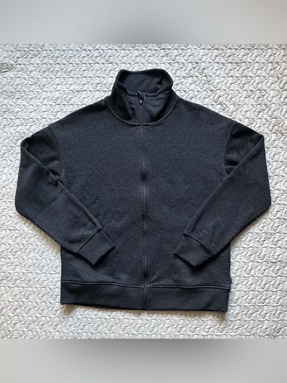 Mondetta Men’s Small Charcoal Full Zip Performance Jacket Stretch Fleece
